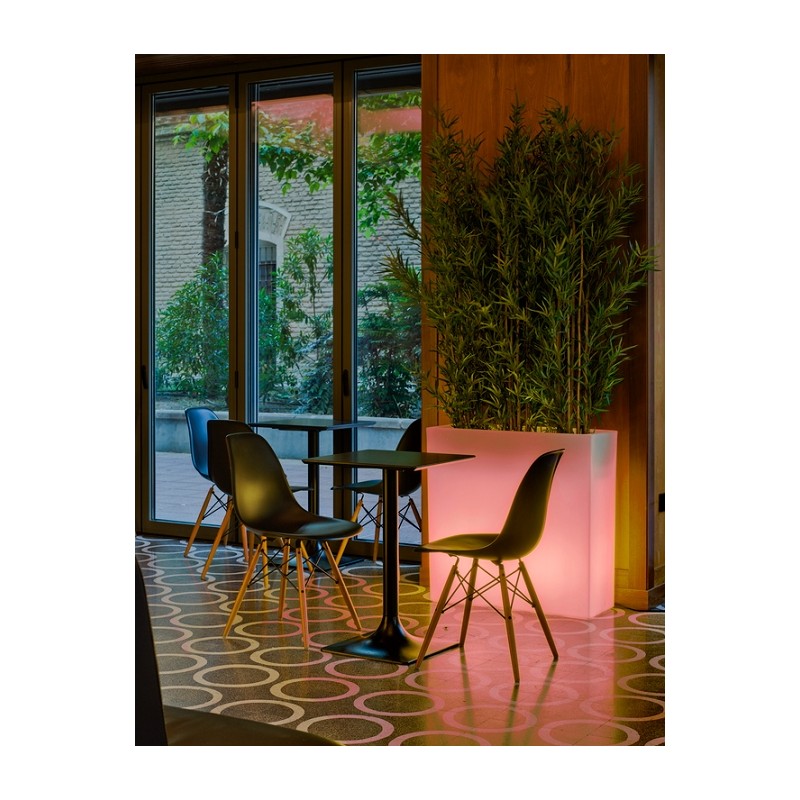 NEW GARDEN donica JUNCO 80 SOLAR & BATTERY biała