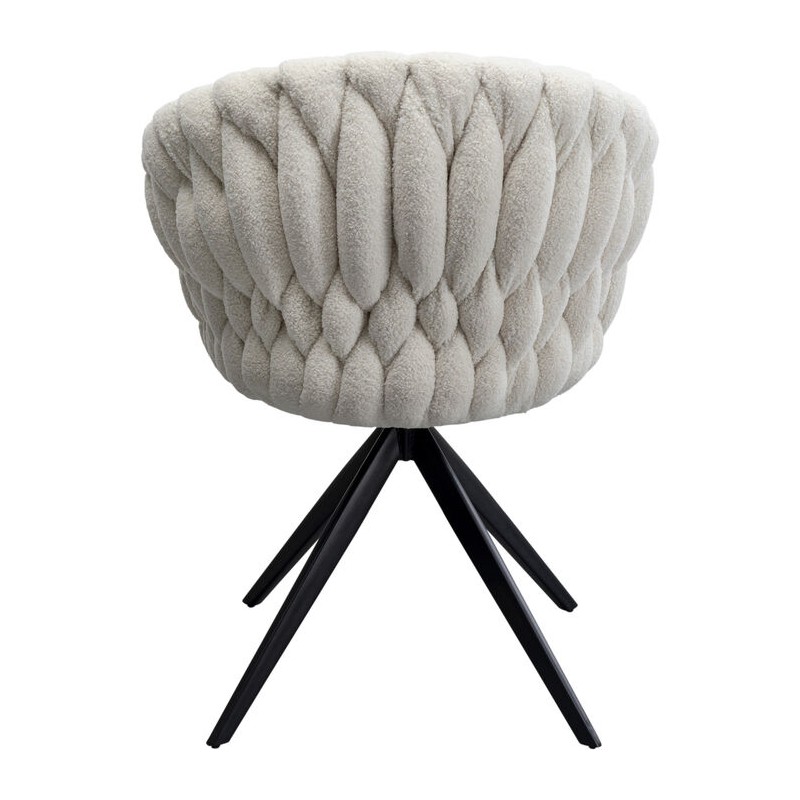 KARE krzesło obrotowe KNOT BOUCLE