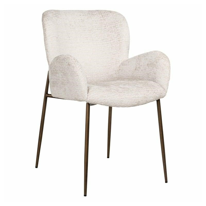 RICHMOND krzesło AMBER jasnobeżowe - trudnopalne