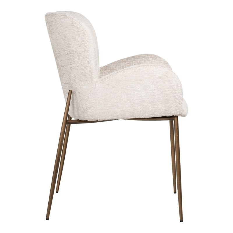 RICHMOND krzesło AMBER jasnobeżowe - trudnopalne