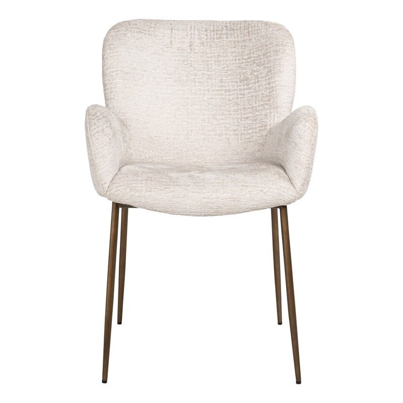 RICHMOND krzesło AMBER jasnobeżowe - trudnopalne