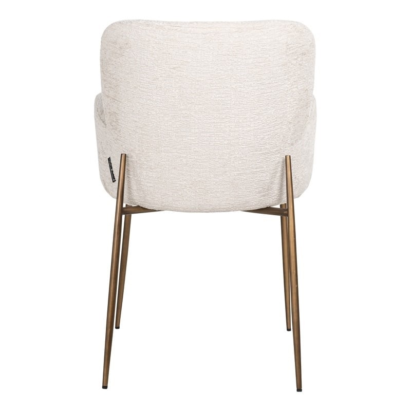 RICHMOND krzesło AMBER jasnobeżowe - trudnopalne