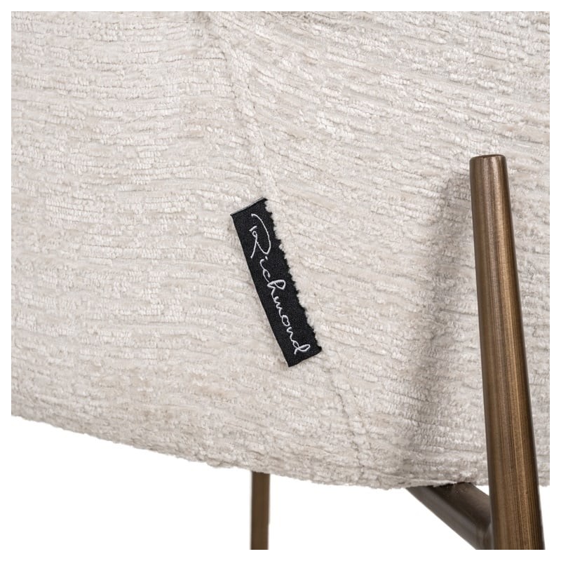 RICHMOND krzesło AMBER jasnobeżowe - trudnopalne