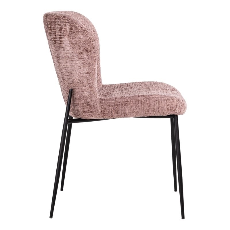 RICHMOND krzesło DARBY różowe - trudnopalne