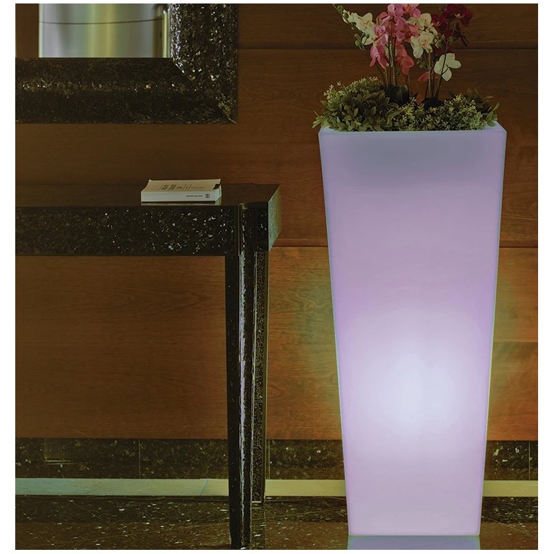 NEW GARDEN donica MELISA 50 SOLAR &  BATTERY biała