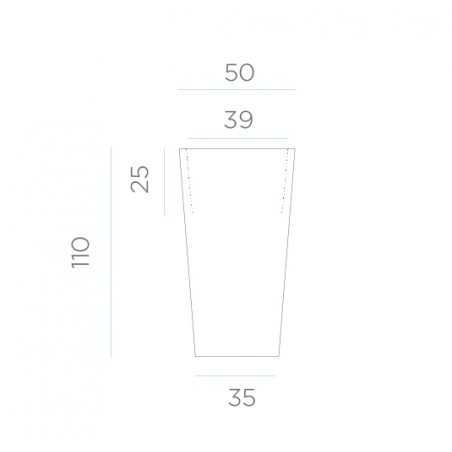 NEW GARDEN donica MELISA 50 SOLAR &  BATTERY biała