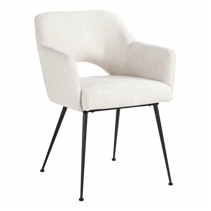 RICHMOND krzesło JENTHE białe - trudnopalne