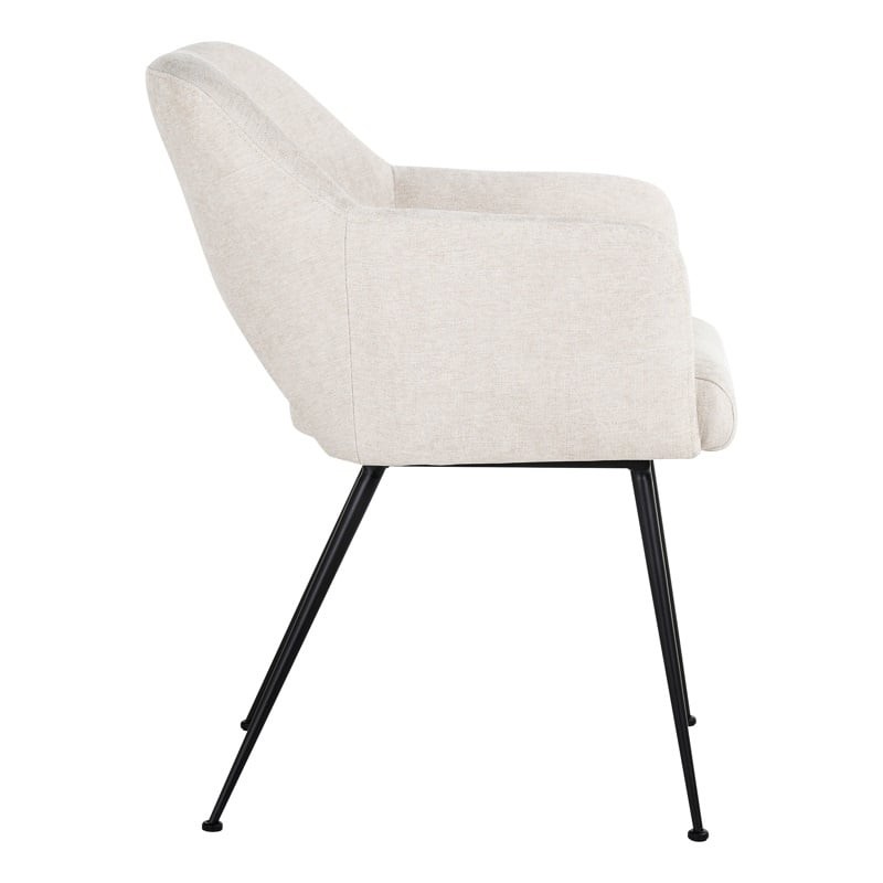 RICHMOND krzesło JENTHE białe - trudnopalne