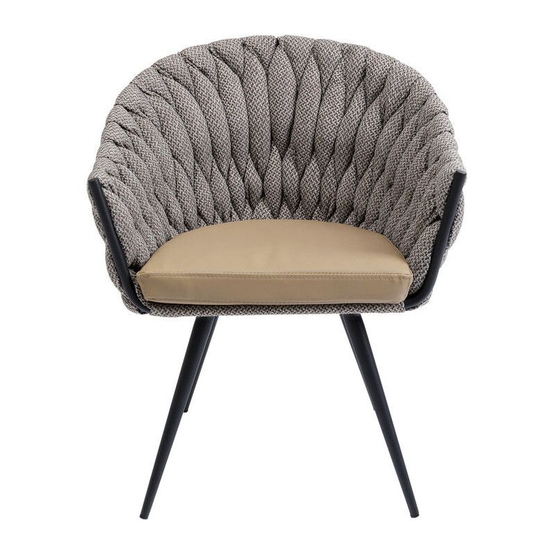 KARE krzesło KNOT brązowe