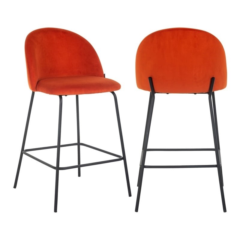 RICHMOND krzesło barowe ALYSSA 65 - jasnoczerwone