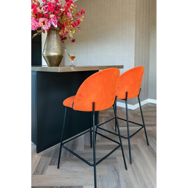 RICHMOND krzesło barowe ALYSSA 65 - jasnoczerwone