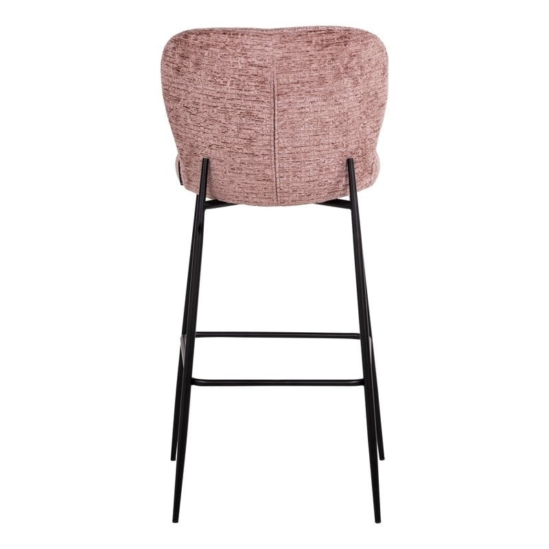 RICHMOND krzesło barowe DARBY 76 różowe - trudnopalne