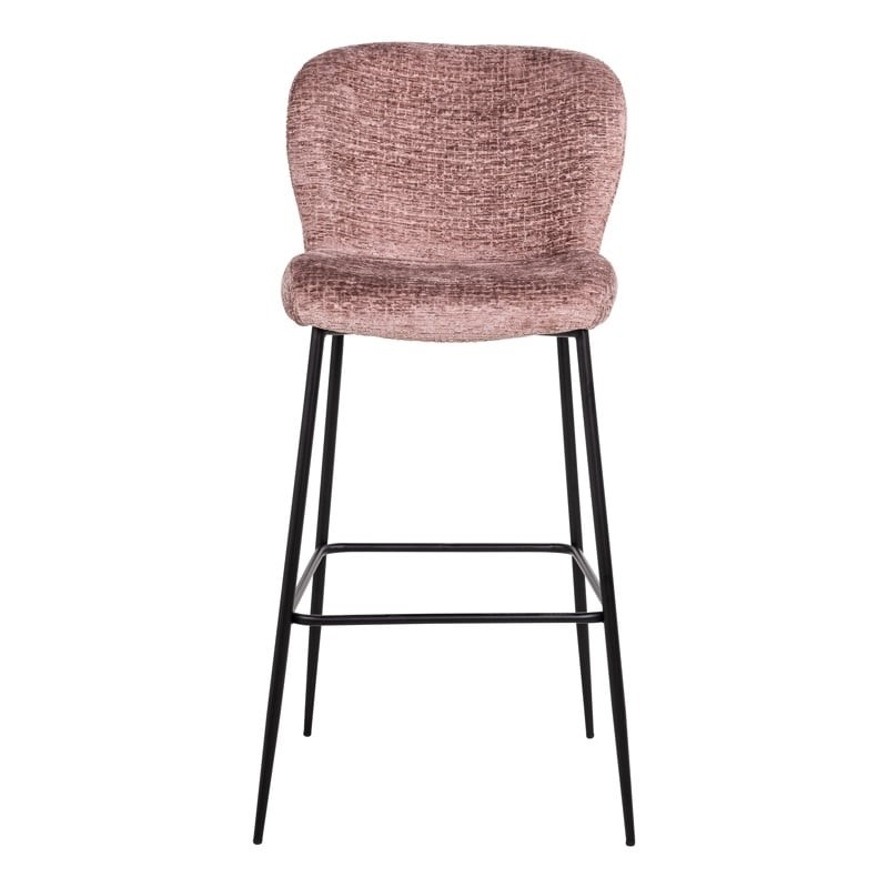 RICHMOND krzesło barowe DARBY 76 różowe - trudnopalne