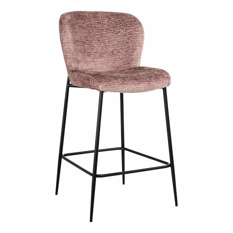 RICHMOND krzesło barowe DARBY 68 różowe - trudnopalne