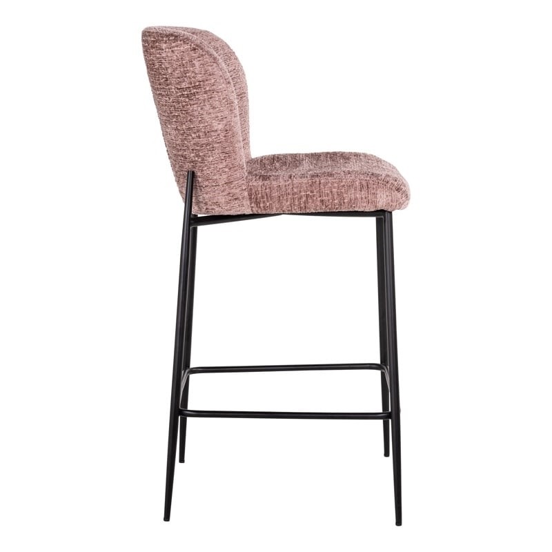 RICHMOND krzesło barowe DARBY 68 różowe - trudnopalne