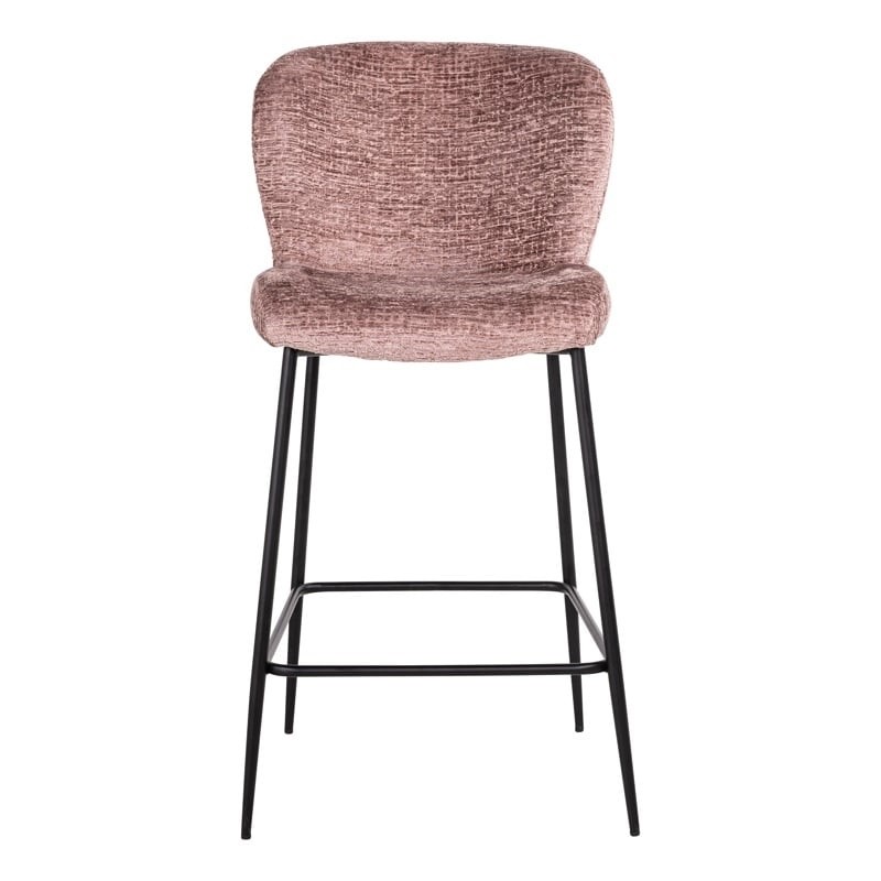 RICHMOND krzesło barowe DARBY 68 różowe - trudnopalne