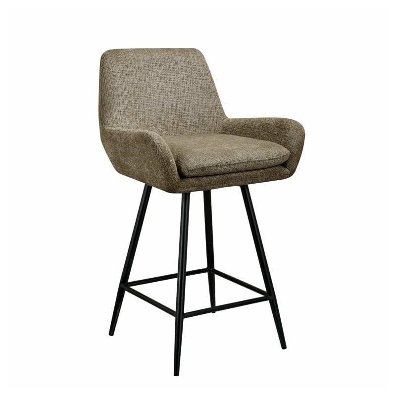 RICHMOND krzesło barowe LINSEY obrotowe zielone