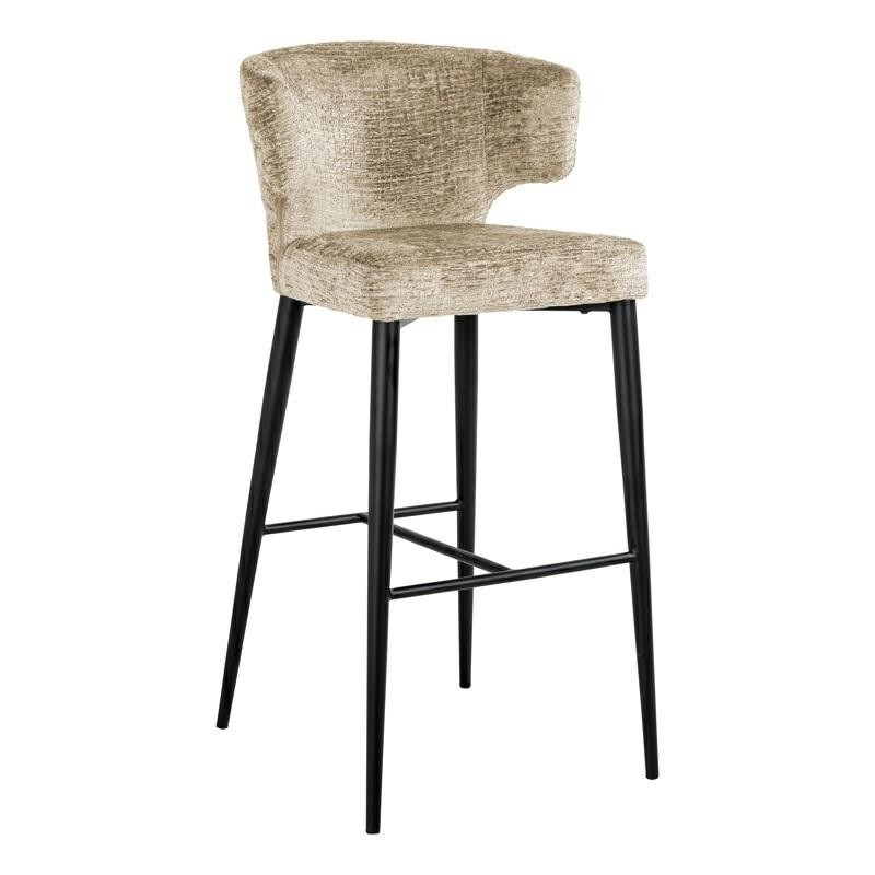 RICHMOND krzesło barowe TAYLOR 2 beżowe - trudnopalne