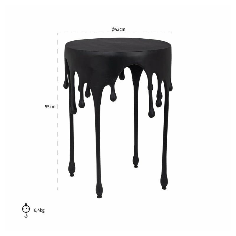 RICHMOND stolik LAILA 43 czarny