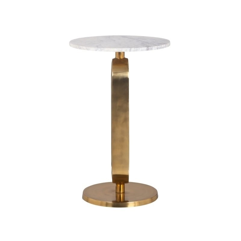 RICHMOND stolik CELINE 40 - marmur, złota podstawa