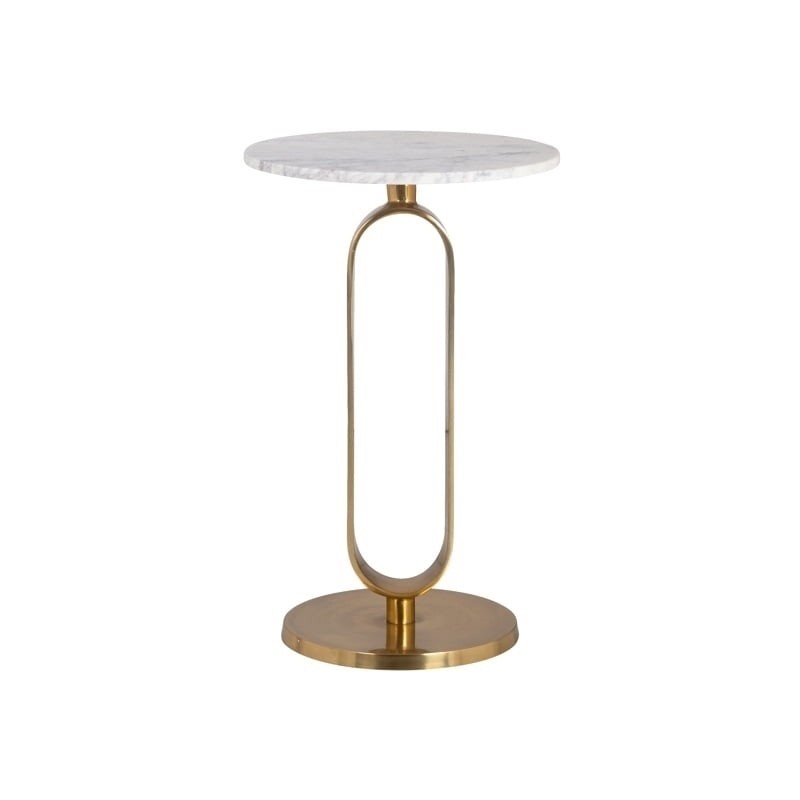 RICHMOND stolik CELINE 40 - marmur, złota podstawa