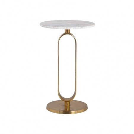 RICHMOND stolik CELINE 40 - marmur, złota podstawa