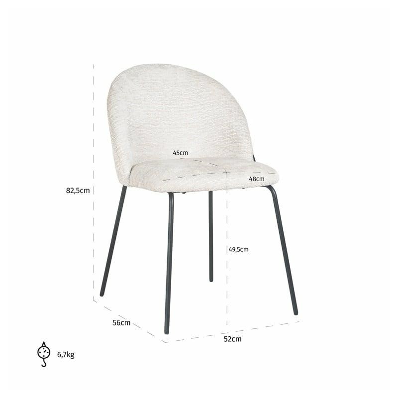 RICHMOND krzesło ALYSSA białe