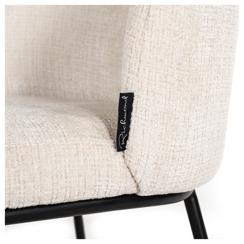 RICHMOND krzesło ELVI beżowe - trudnopalne