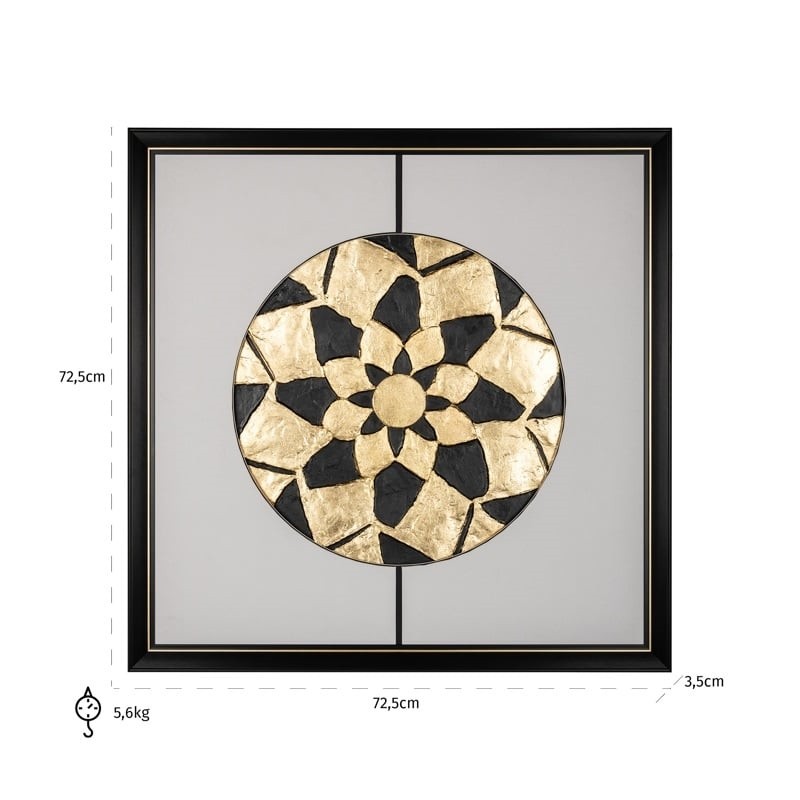 RICHMOND obraz SUN 73x73cm