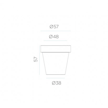 NEW GARDEN donica MAGNOLIA 60 SOLAR & BATTERY biała