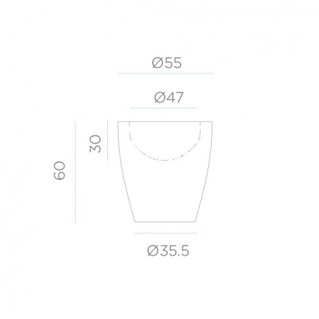 NEW GARDEN donica VIOLETA 55 SOLAR & BATTERY biała