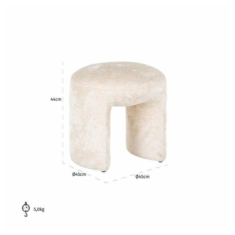 RICHMOND pufa FARGO S biała