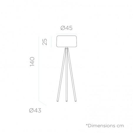 NEW GARDEN lampa podłogowa CHLOE 140 CABLE IN&OUT