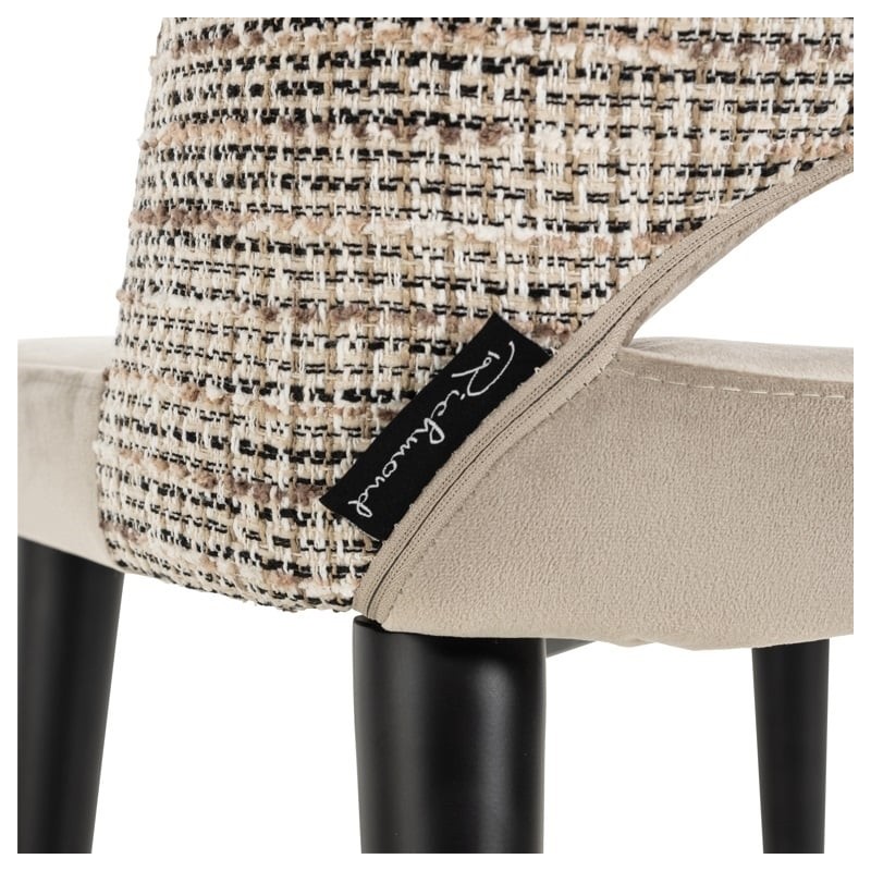 RICHMOND krzesło TABITHA beżowe - trudnopalne