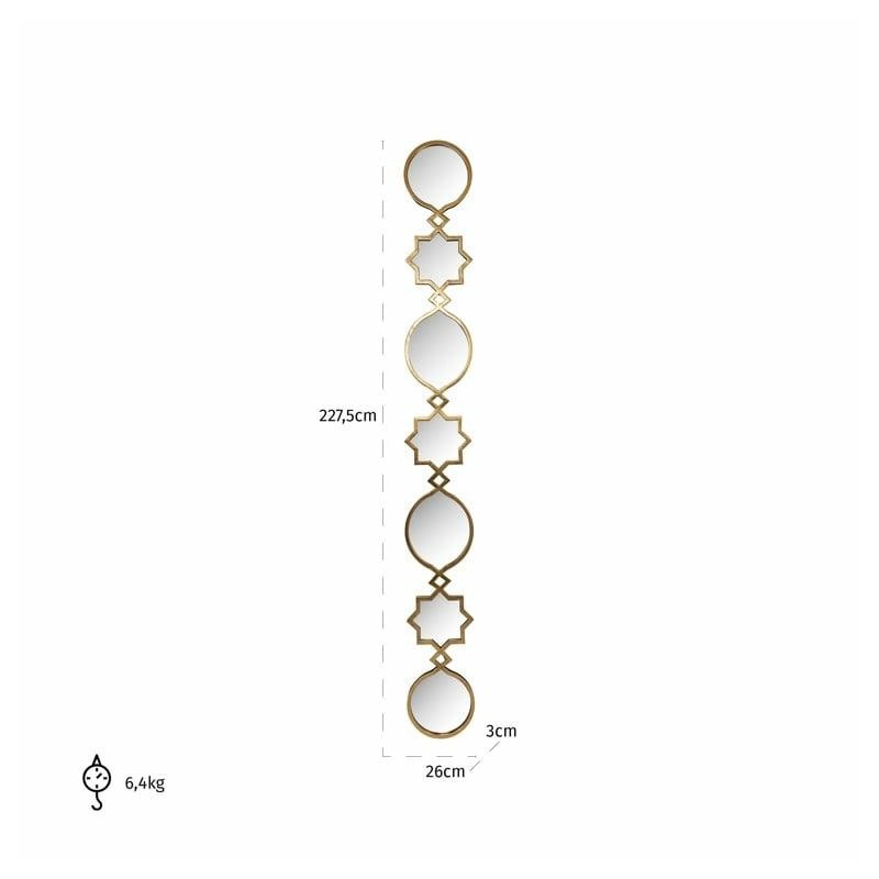 RICHMOND lustro ścienne BABICE złote