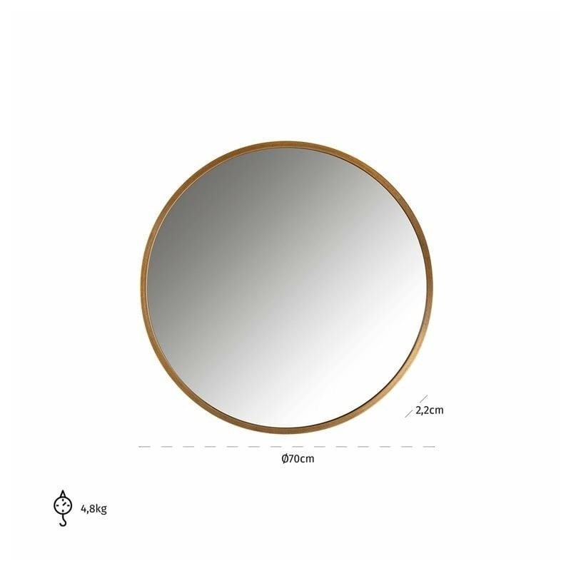 RICHMOND lustro ścienne MAERON 70 złote