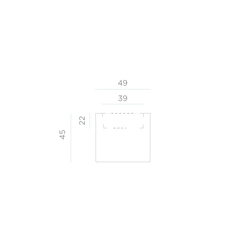 NEW GARDEN donica NARCISO 50 SOLAR & BATTERY biała