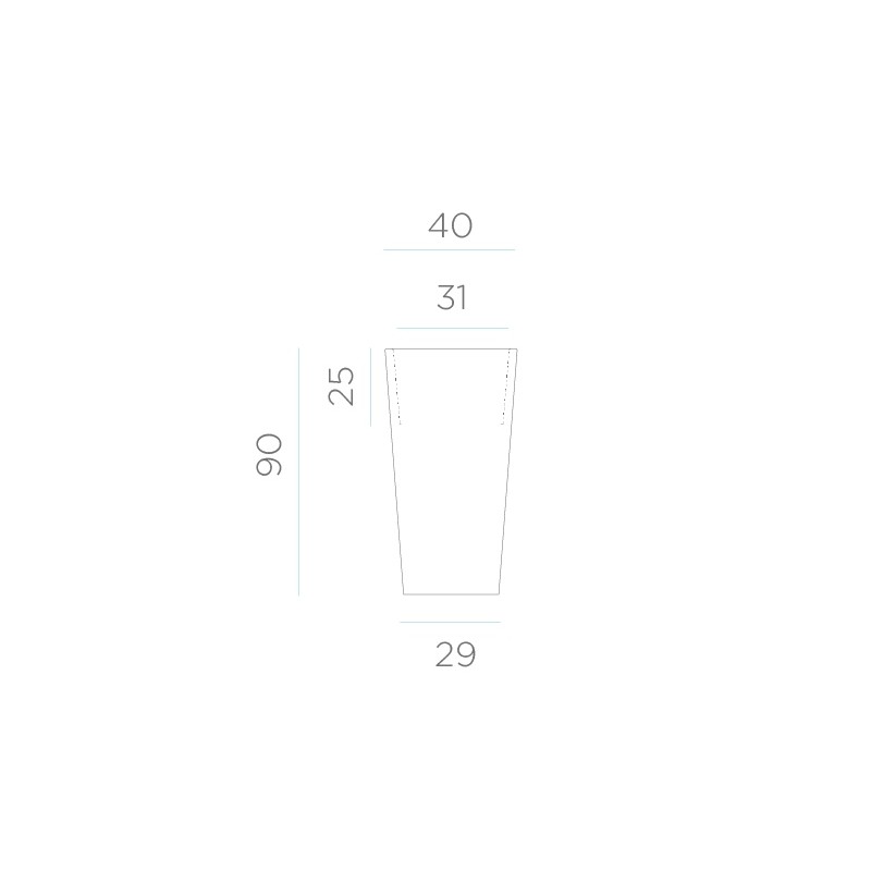 NEW GARDEN donica MELISA 40 CABLE biała