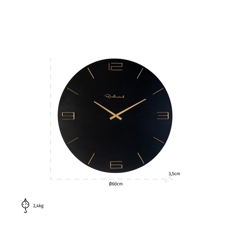 RICHMOND zegar BYRAM czarny