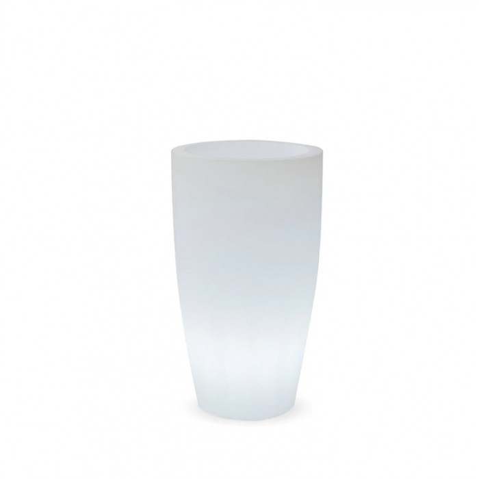 NEW GARDEN donica BAMBU 70 BATTERY biała