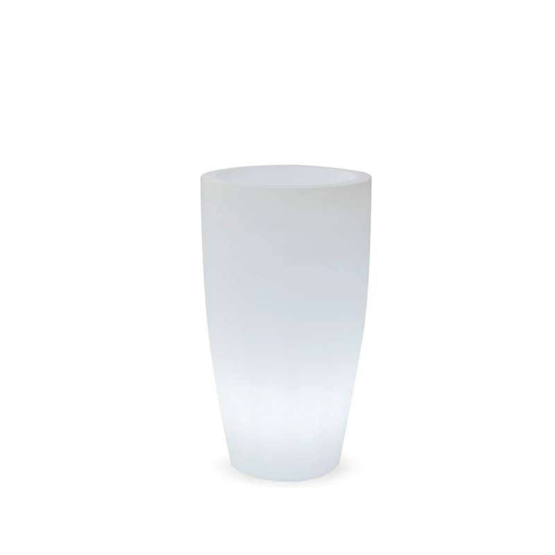 NEW GARDEN donica BAMBU 70 BATTERY biała