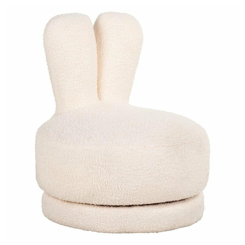 RICHMOND fotel dziecięcy BUNNY biały - funkcja obrotowa