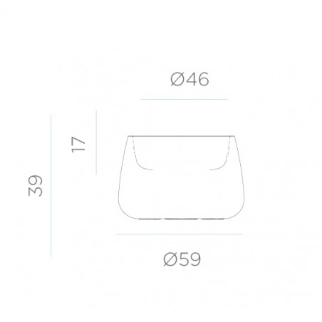 NEW GARDEN donica CAMELIA 60 SOLAR &  BATTERY biała