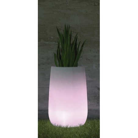 NEW GARDEN donica CAMELIA HIGH SOLAR & BATTERY biała