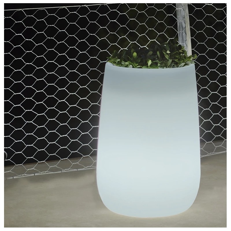 NEW GARDEN donica CAMELIA HIGH SOLAR & BATTERY biała