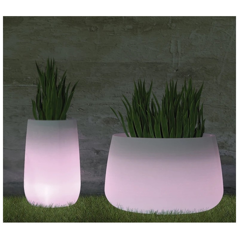 NEW GARDEN donica CAMELIA HIGH SOLAR & BATTERY biała