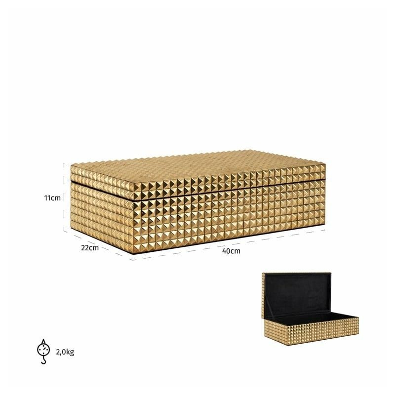 RICHMOND pojemnik na biżuterię BLAZE złoty