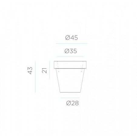 NEW GARDEN donica MAGNOLIA 45 SOLAR & BATTERY biała