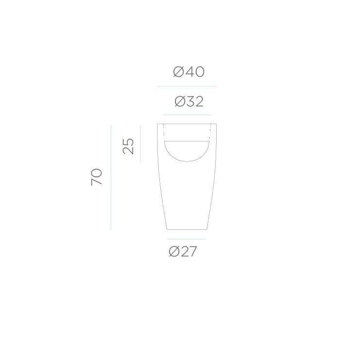 NEW GARDEN donica BAMBU 70 CABLE biała