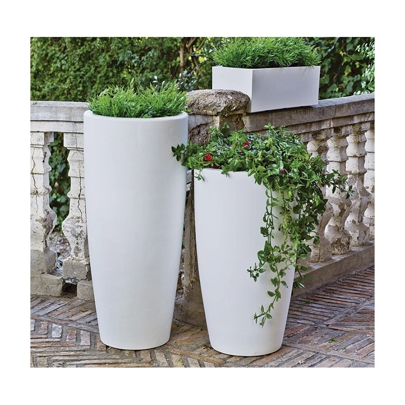 NEW GARDEN donica BAMBU 70 CABLE biała